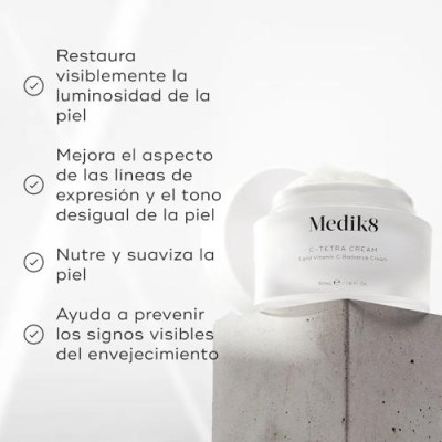 Medik8 C-Tetra Cream 50 ml: Hidratación y vitamina C facial