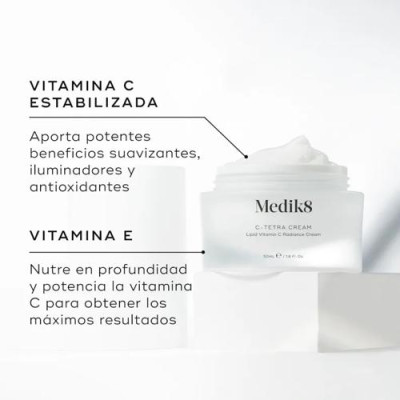 Medik8 C-Tetra Cream 50 ml: Hidratación y vitamina C facial
