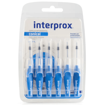Cepillo Interprox Cónico 6 uds, limpieza interdental eficaz