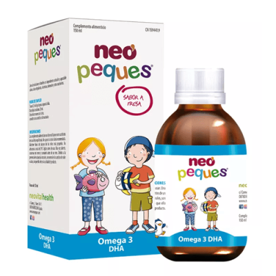 Neo Peques Omega 3 Jarabe Infantil 150ml - Sabor Fresa, Vitaminas